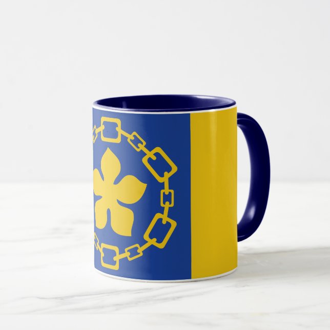 Flag of Hamilton, Ontario Mug (Devant droit)