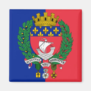 Flag of Paris, France Magnet