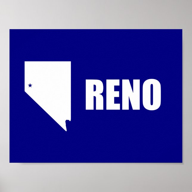 Flag of Reno, Nevada Poster (Devant)