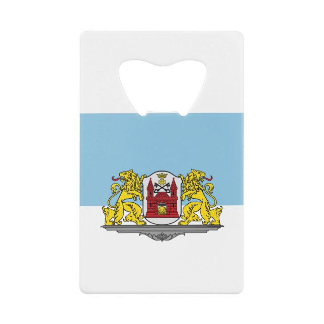 Flag of Riga, Latvia Credit Card Bottle Opener (Devant)