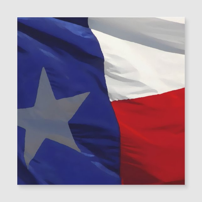 Flag of Texas Pop Art Magnetic Card (Devant)