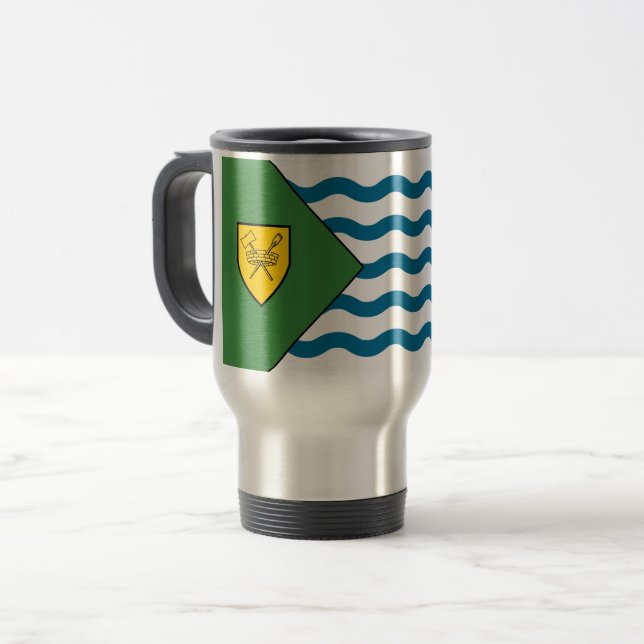 Flag of Vancouver, British Columbia Travel Mug (Devant gauche)