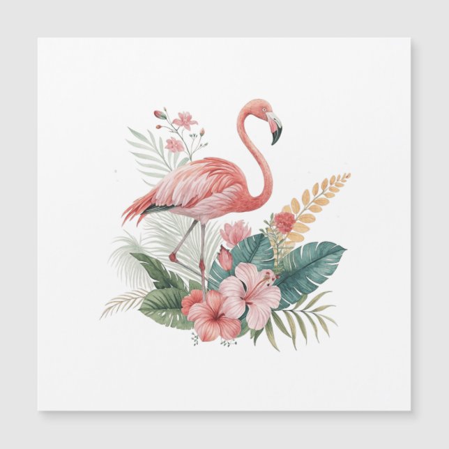 Flamant aux fleurs (Devant)