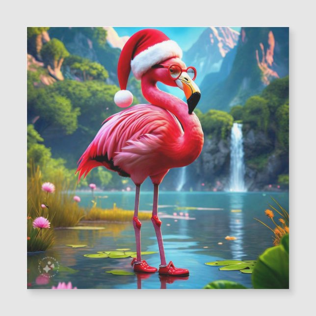 Flamant de Noël en Père Noël-47476 (Devant)