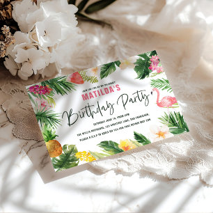 flamant jaune rose fleuri tropical élégant