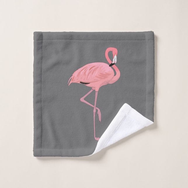 Flamant rose (Gant de toilette)