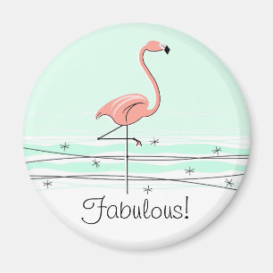 Flamant rose Aqua Fabulous aimant