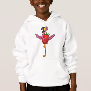 Flamant rose aux fraises