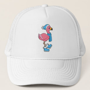 Flamant rose avec Ecarf & Casquette