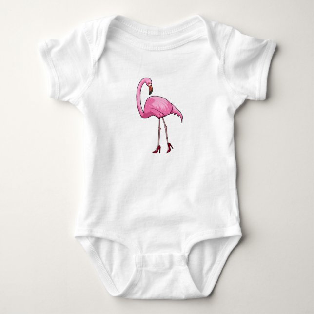 Flamant rose avec talons hauts (Devant)