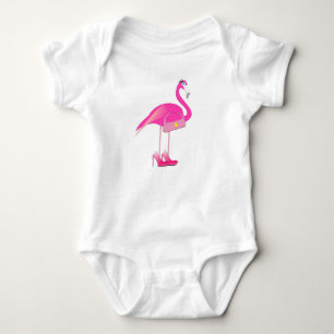 Flamant rose - Body bébé en jersey