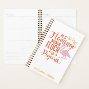 Flamant rose de devis Inspiration Nom du monogramm