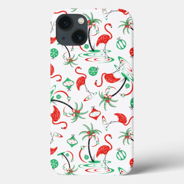 Flamant rose de Noël rouge coque ipad multiple (Verso)