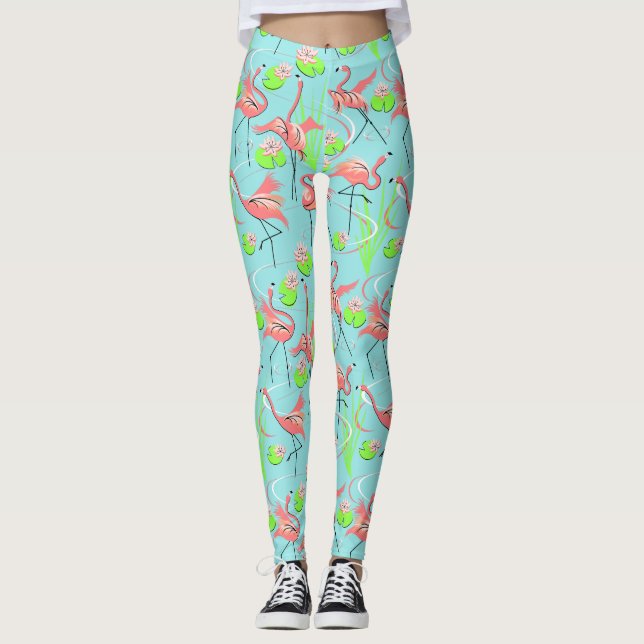 Flamant rose Fandango Multi 2 leggings (Devant)
