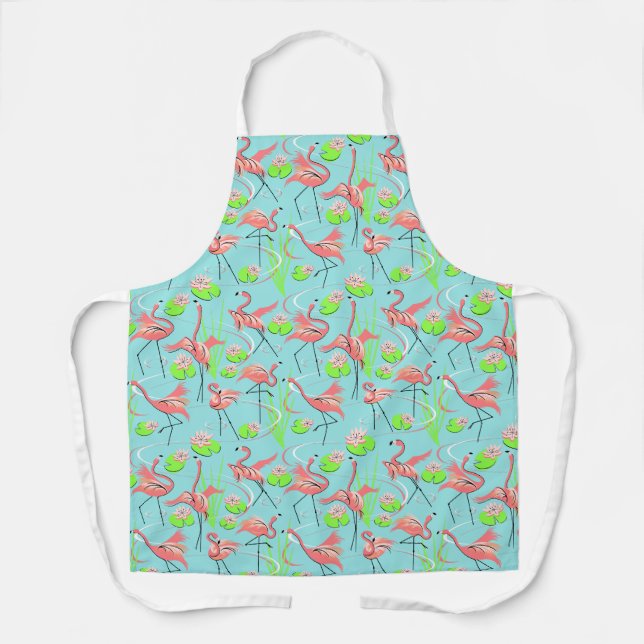 Flamant rose Fandango répéter petit tablier motif (Recto)