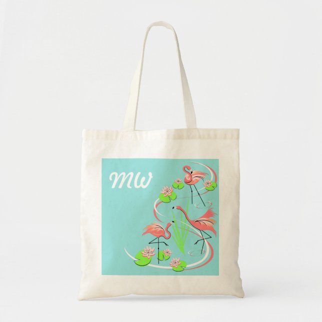 Flamant rose Fandango sac fourre-tout Monogramme (Devant)