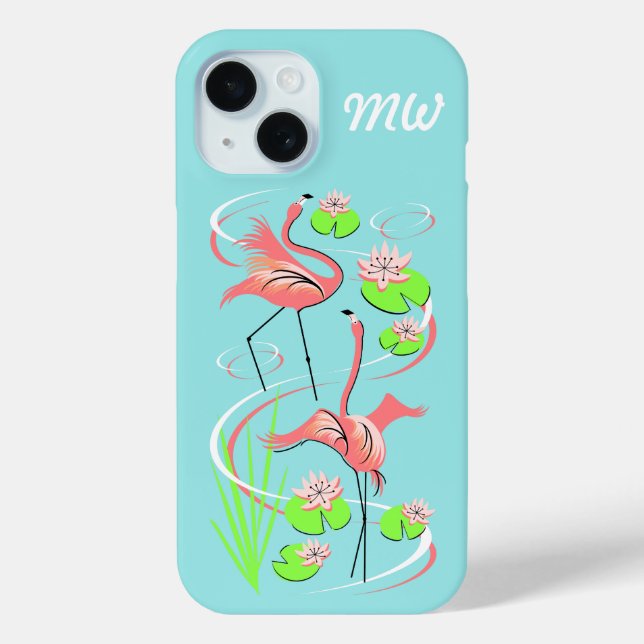 Flamant rose Fandango Slim Duo coque iphone monogr (Verso)