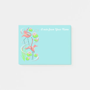 Flamant rose Fandango Slim Duo Texte post-it note
