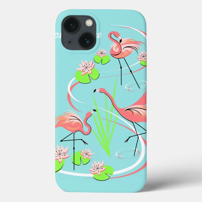 Flamant rose Fandango Trio Nom iPad Mini coque (Verso)