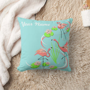 Flamant rose Fandango Trio Nom lancer oreiller