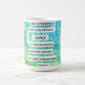 Flamant rose Inspiration Citation Mug