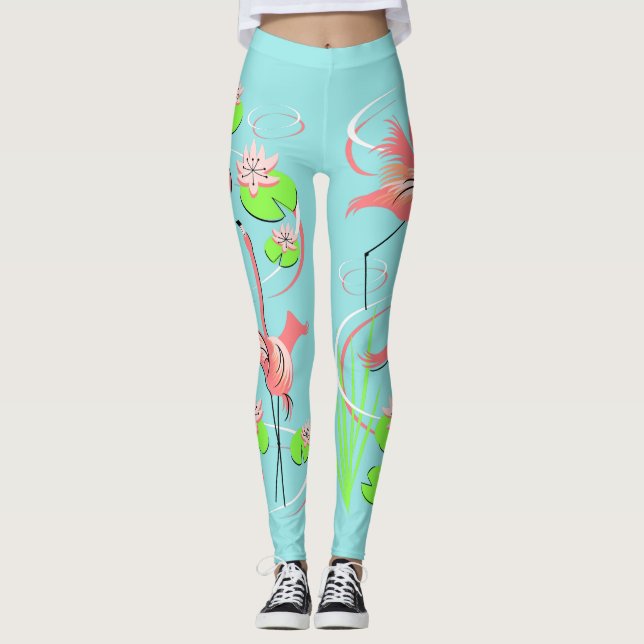 Flamant rose leggings Fandango Duo (Devant)