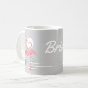 Flamant rose Love Bride mug