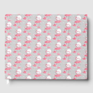 Flamant rose Love Carrelé livre d'or