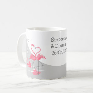 Flamant rose Love Large Moon Names Date mug