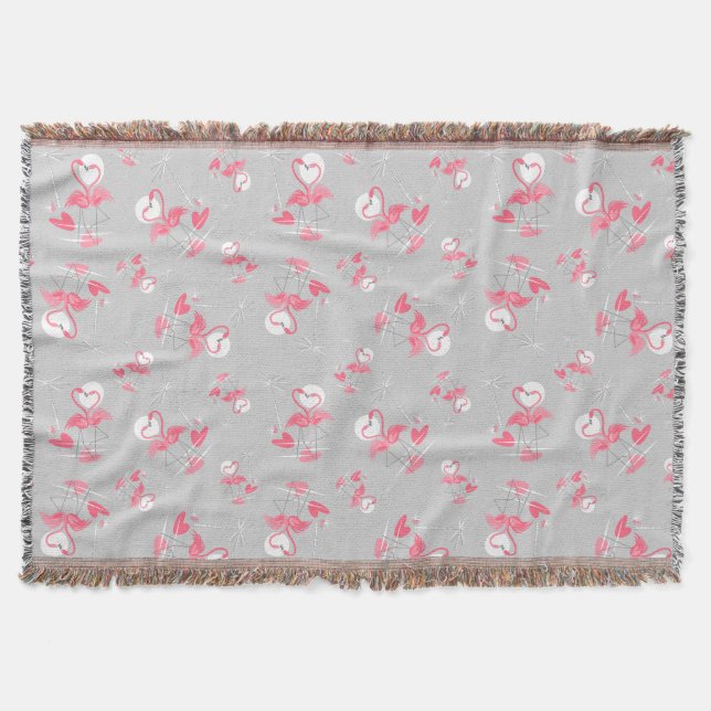 Flamant rose Love Multi jetons couverture (Devant)