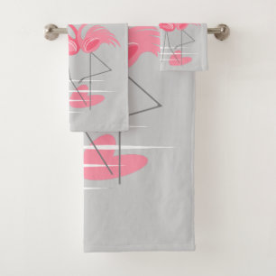 Flamant rose Love serviette set