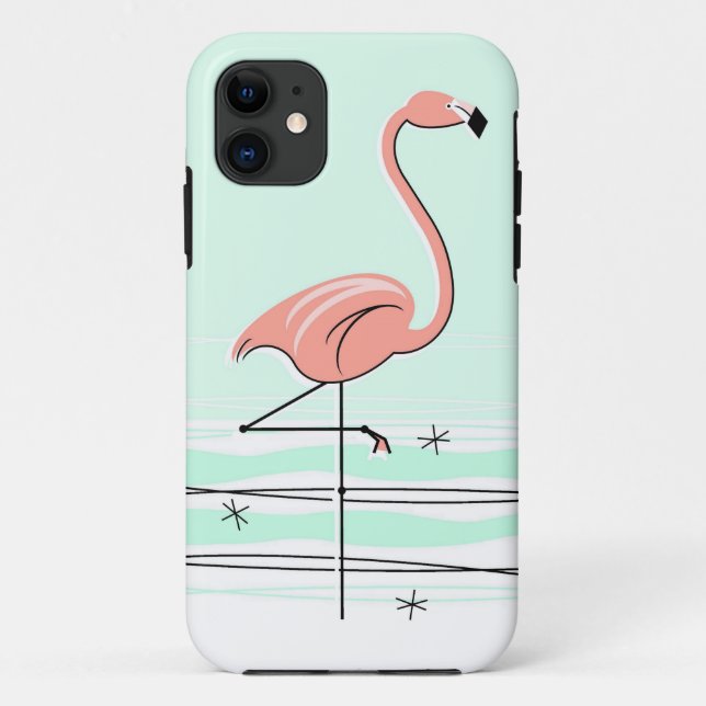 Flamant rose Ocean Aqua coque iphone (Dos)