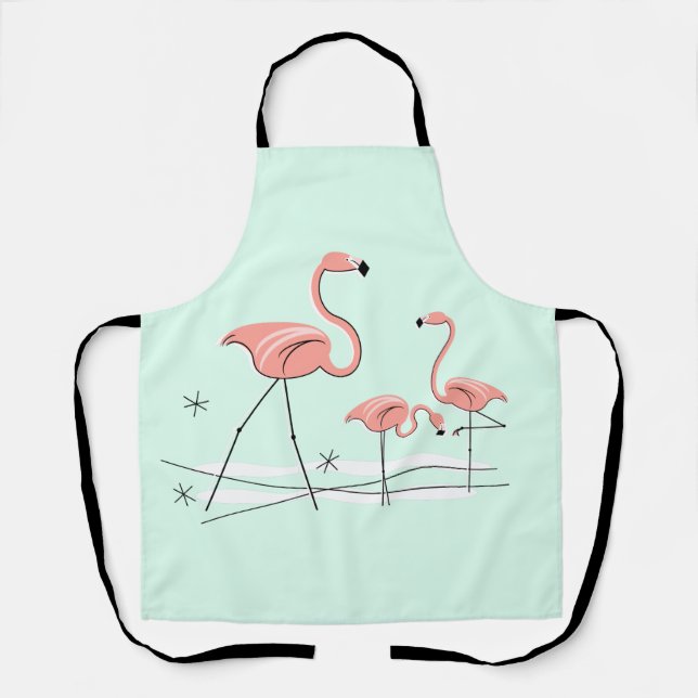 Flamant rose Ocean Aqua Trio 2 tablier (Recto)