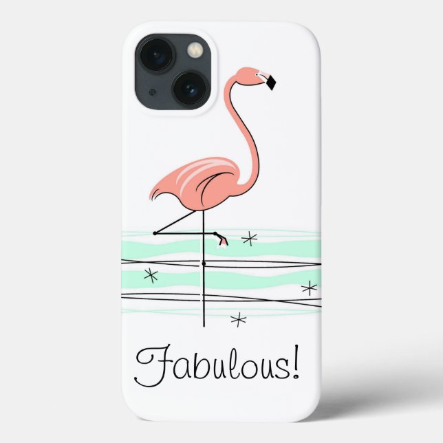 Flamant rose Océan "Fabuleux !" iPad Mini coque (Verso)