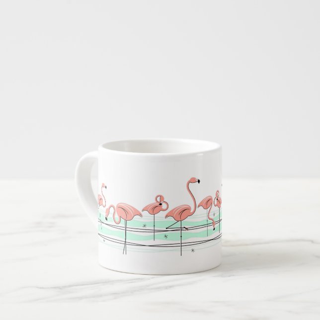 Flamant rose Ocean Line espresso mug (Devant gauche)