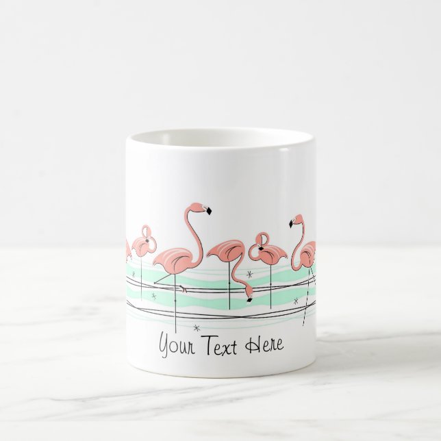 Flamant rose Ocean Line 'Text' mug (Centre)