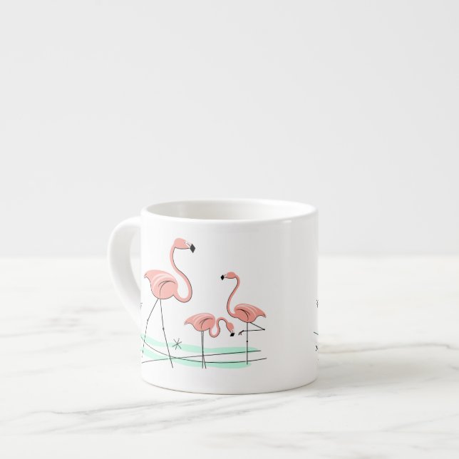 Flamant rose Ocean Trio 2 espresso mug (Devant gauche)