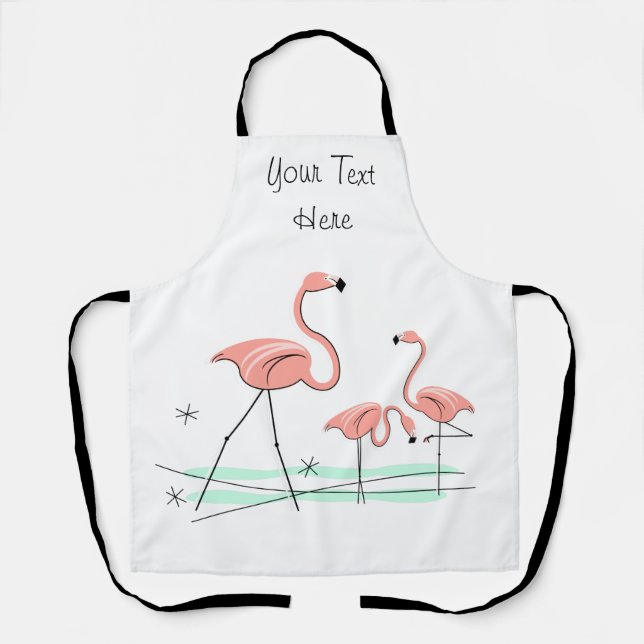 Flamant rose Ocean Trio 2 tablier texte (Recto)