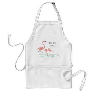 Flamant rose Ocean Trio 2 tablier texte