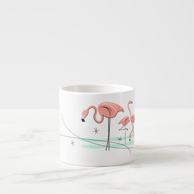 Flamant rose Ocean Trio 3 tasse expresso (Devant)