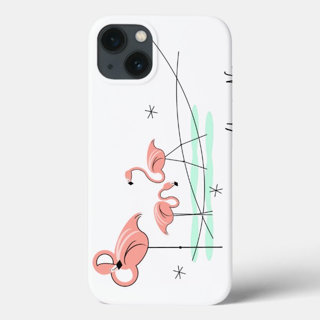 Flamant rose Ocean Trio "Nom" coque ipad (Verso)