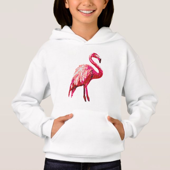 Flamant Rose Pailleté Faux (Devant)