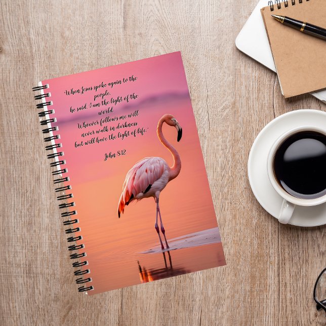 Flamant rose passer du temps avec Dieu Journal (Créateur téléchargé)