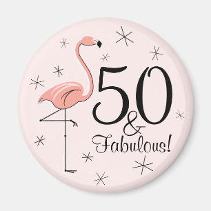 Flamant rose rose 50 et fabuleux ! aimant