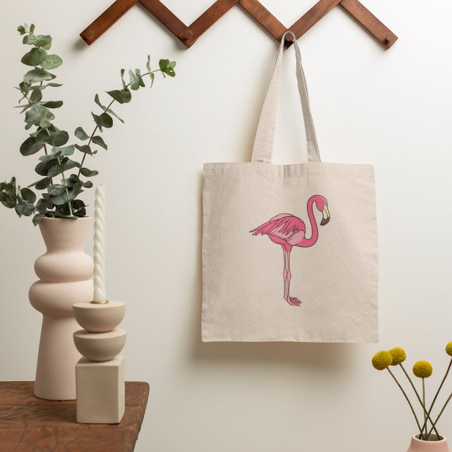 Flamant rose rose Avec Sac fourre-tout Longues Jam (Créateur téléchargé)