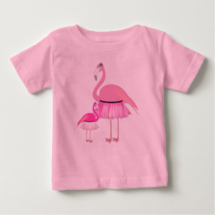 Flamant rose rose - Baby Fine Jersey T-shirt 