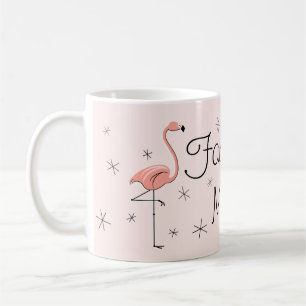 Flamant rose rose 'Fabulous Mom!' mug