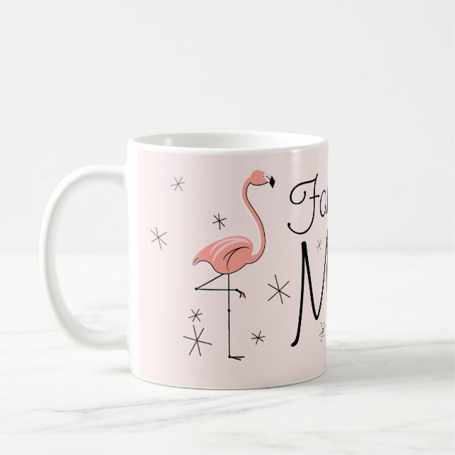 Flamant rose rose 'Fabulous Mom' mug (Gauche)