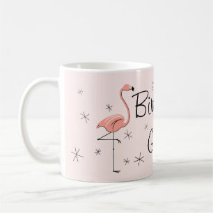 Flamant rose rose 'Fille d'anniversaire ! ' mug