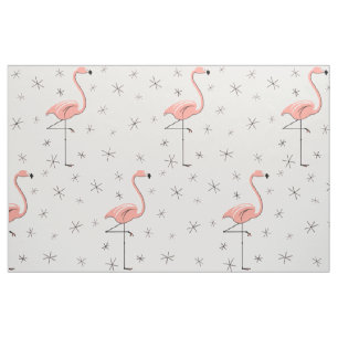 Flamant rose Rose grand tissu motif